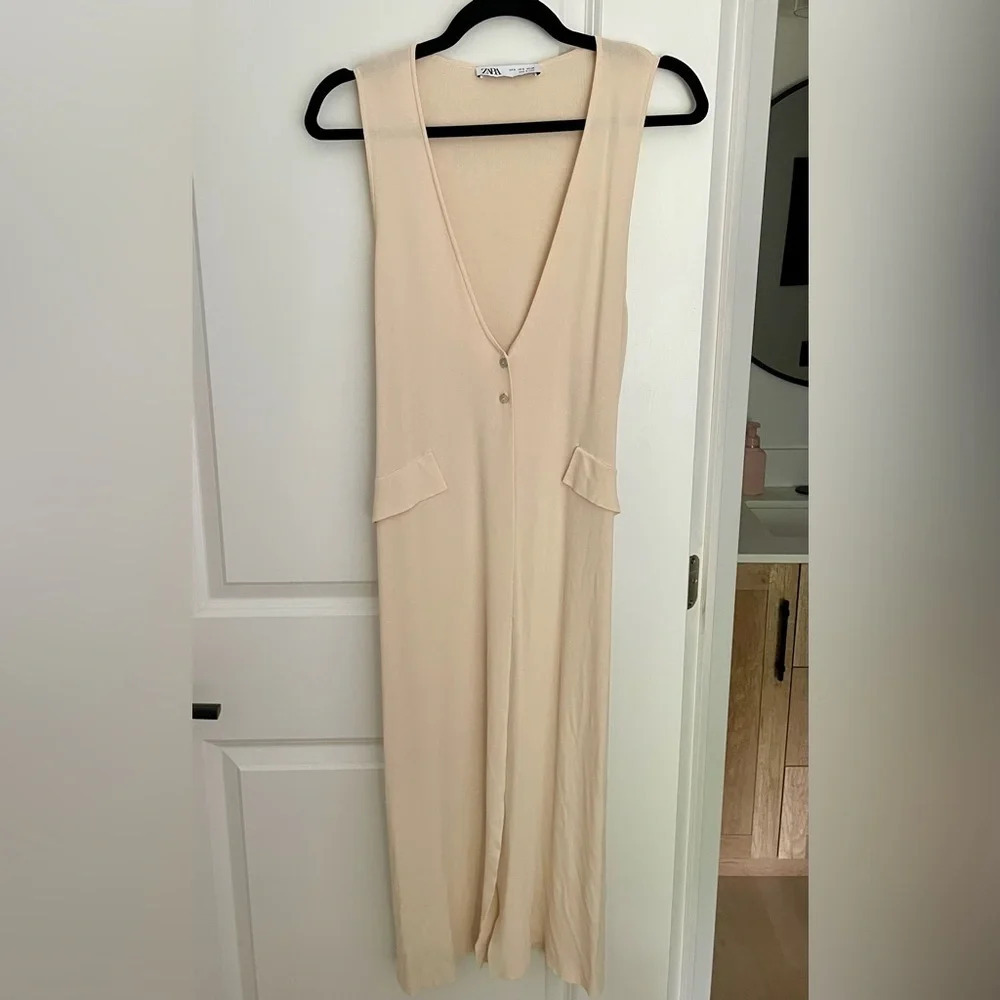 Zara  Long Sleeveless Vest